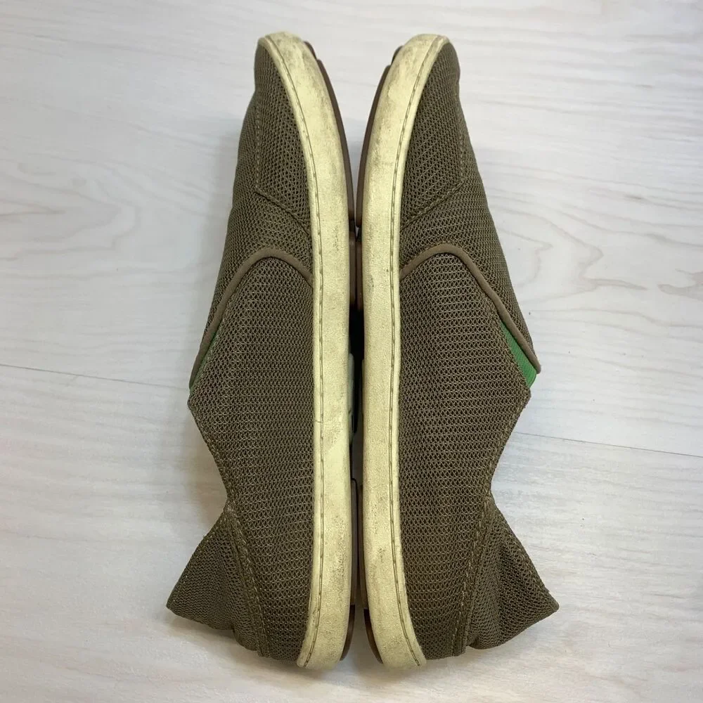 Olukai Nohea Mesh Shoes Mens Size 11 Brown Slip-On Boat Water‎ Beach Loafers